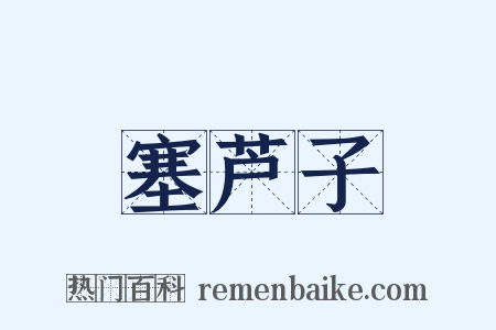 塞芦子是什么意思的图片